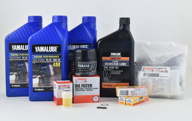 Yamaha 100 Hour Service Maintenance Kit with Cooling - Yamalube 10W-30 - T60 - 2005