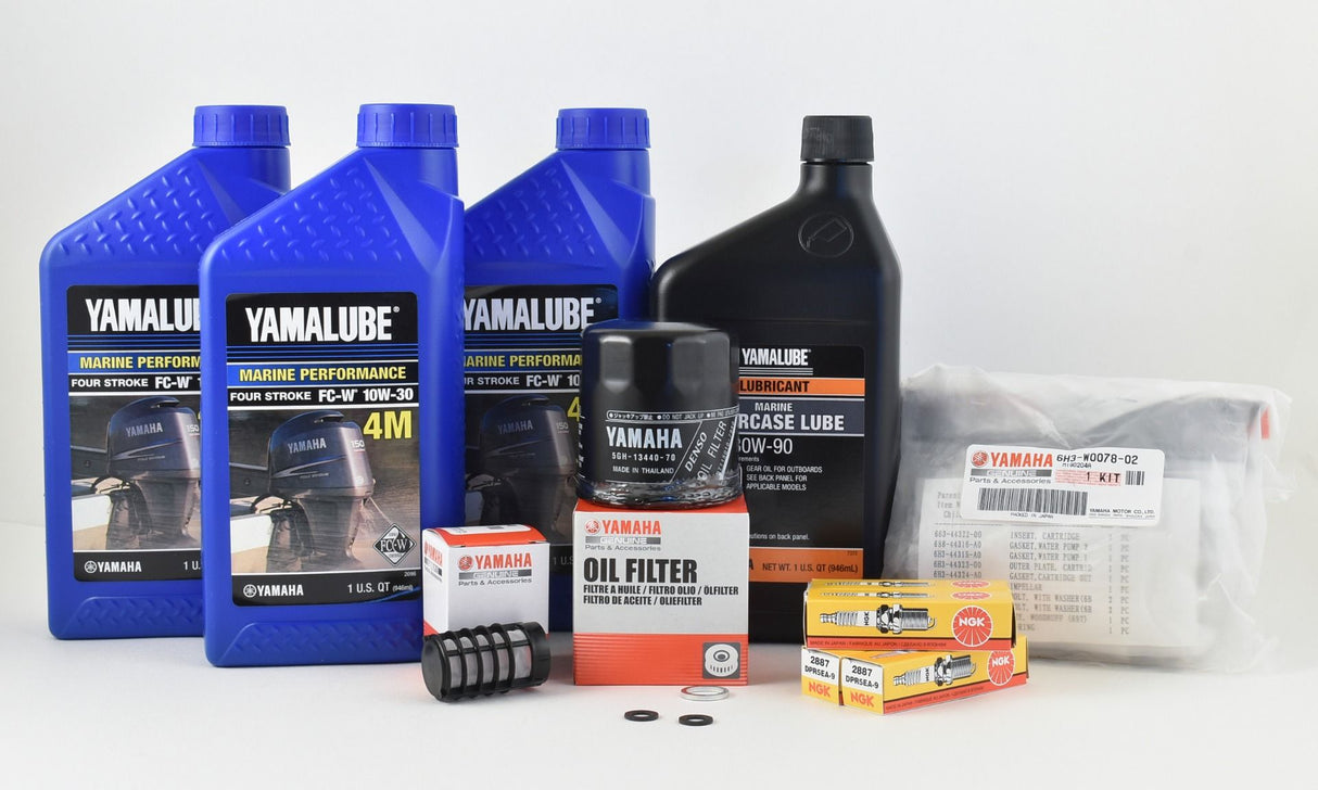 Yamaha Hour Service Maintenance Kit with Cooling - Yamalube 10W-30 - T60 100 - 2003-2004