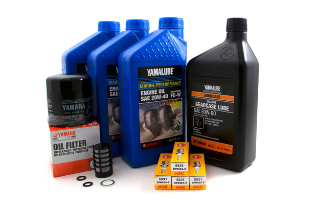 Yamaha 100 Hour Service Maintenance Kit - Yamalube 20W-40 - F40 - 1999