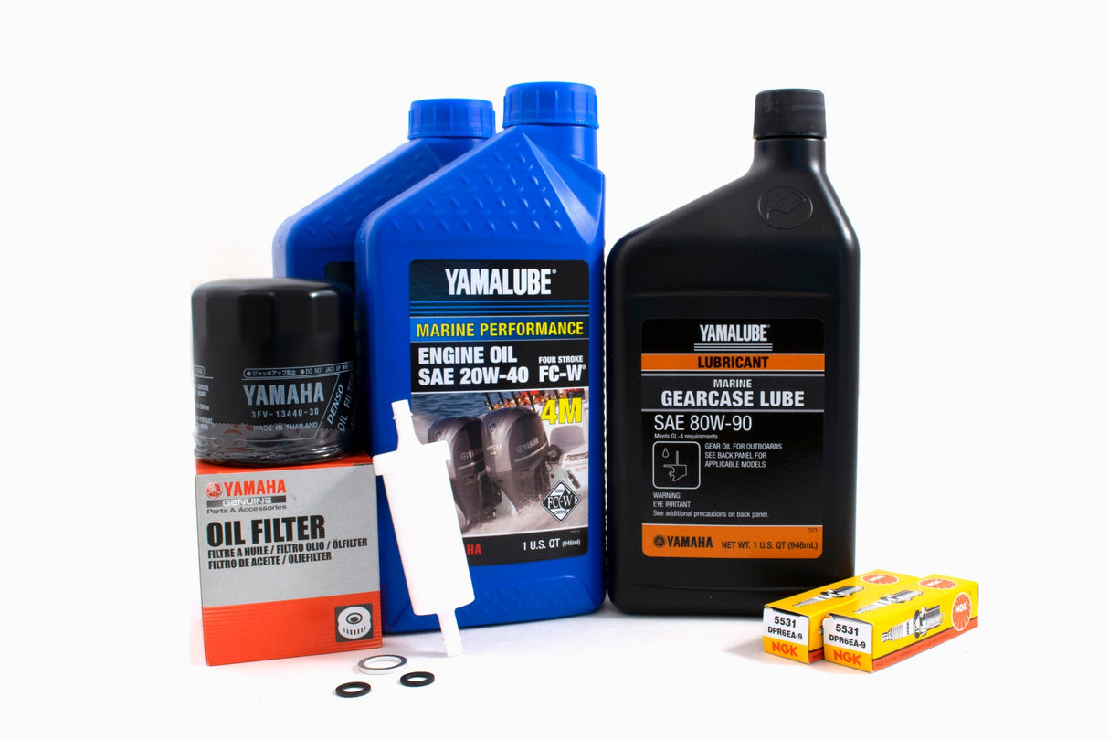 Yamaha 100 Hour Service Maintenance Kit - Yamalube 20W-40 - F25 - 1998-1999