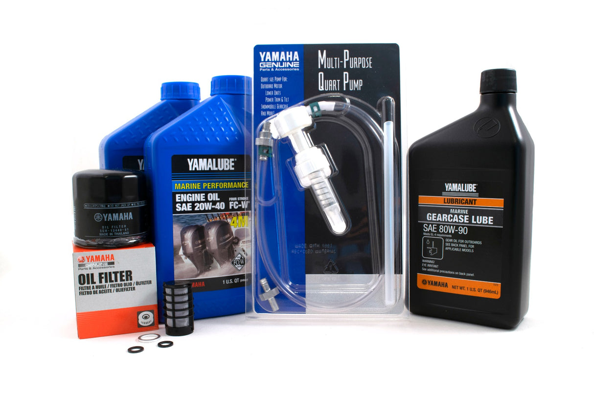 Yamaha 20 Hour Service Maintenance Kit - Yamalube 20W-40 - F25B - 2012-2018