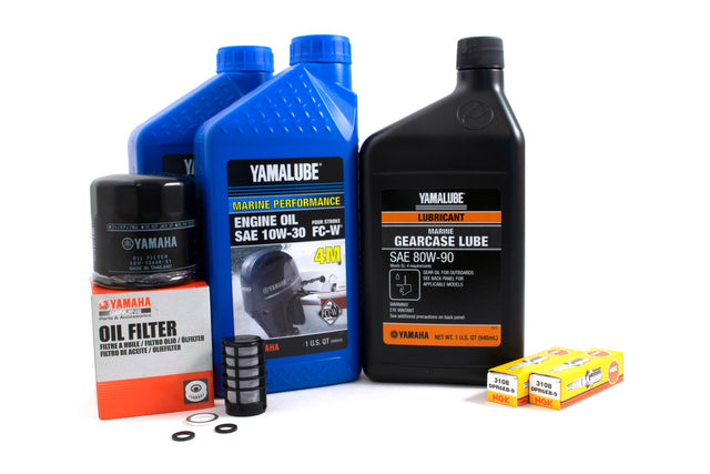 Yamaha 100 Hour Service Maintenance Kit - Yamalube 10W-30 - F25B - 2012-2018