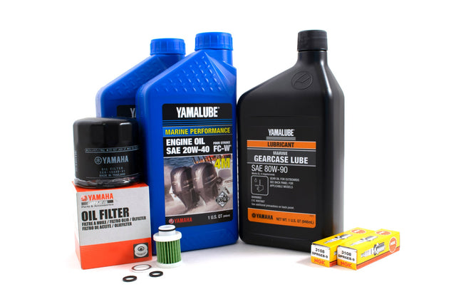 Yamaha 100 Hour Service Maintenance Kit - Yamalube 20W-40 - F25C - 2016-Current