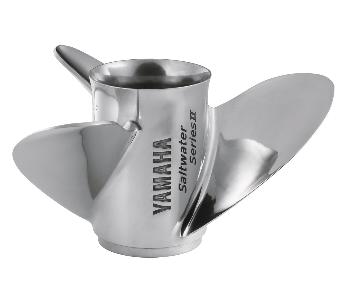 Yamaha 6CF-45972-20-00 - M/T Series Saltwater Series II Stainless Steel Propeller - 3 Blade - 15 Dia - 21 Pitch - LH Rotation