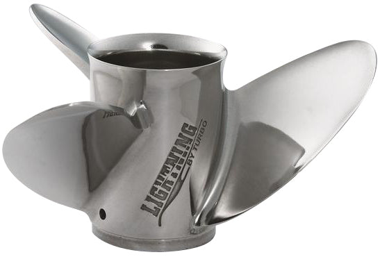 Yamaha MAR-14522-LR-E0 - M/T Series Lightning Stainless Steel Propeller - 3 Blade - 14.50 Dia - 22 Pitch - RH Rotation