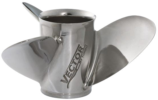 Yamaha MAR-14522-VL-E0 - M/T Series Vector Stainless Steel Propeller - 3 Blade - 14.50 Dia - 22 Pitch - LH Rotation