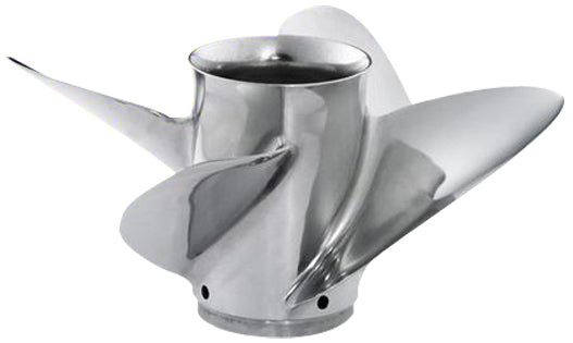 Yamaha MAR-14413-UL-E0 - Turbo Ultima 4 Stainless Steel Propeller - 4 Blade - 14.25 Dia - 13 Pitch - LH Rotation