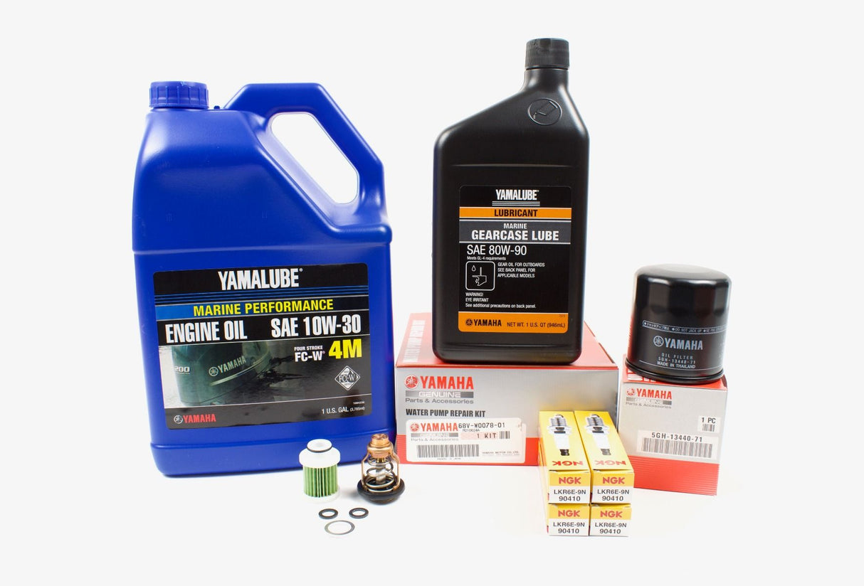 Yamaha 300 Hour Service Maintenance Kit - Yamalube 10W-30 - F90B - 2016-Current