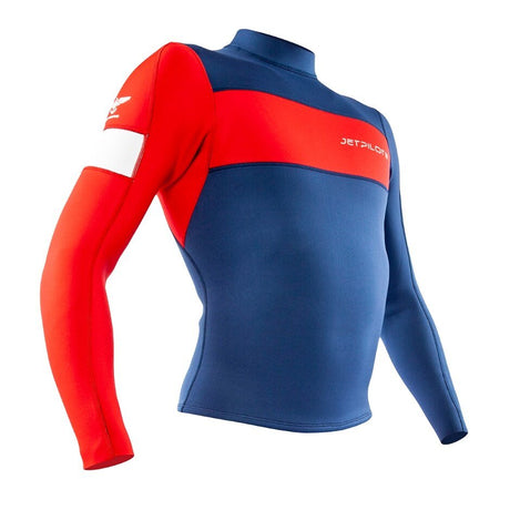JetPilot F - Wjp-21141-Bl-Lg - 86 Neoprene Ultimate Wetsuit Jacket - Men'S - Blue/Red/White - L