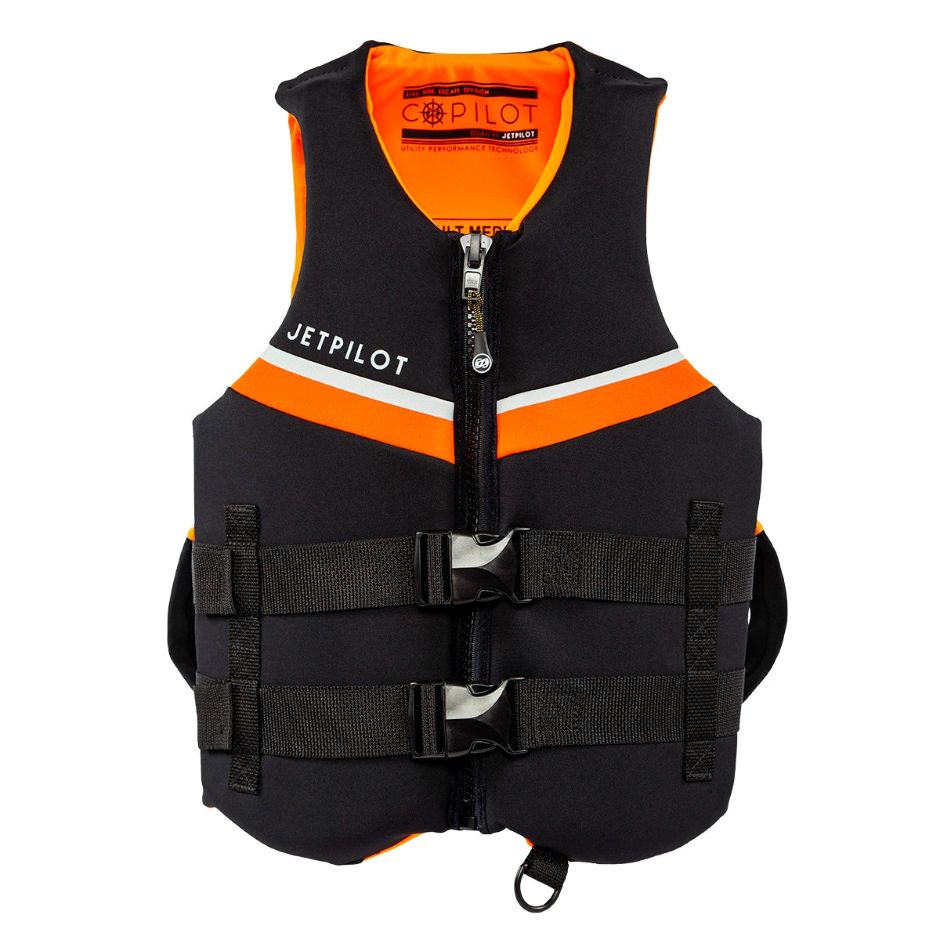 Yamaha Adult JetPilot L.R.E. Co - Wjp-22248-Bk-3L - Pilot Neoprene 2-Buckle Pfd - 2X - 3X-Black/Orange
