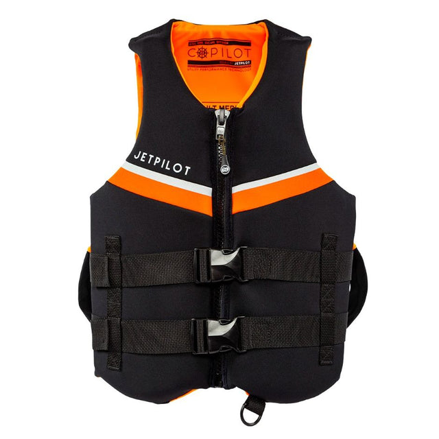 Yamaha Adult JetPilot L.R.E. Co - Wjp-22248-Bk-3L - Pilot Neoprene 2-Buckle Pfd - 2X - 3X-Black/Orange