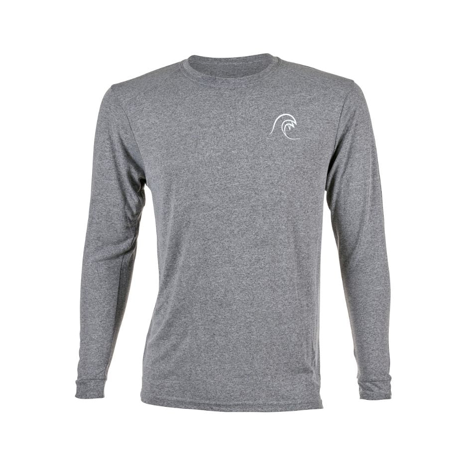 Yamaha WaveRunners Wave SPF 60 Long Sleeve Tee - Wtc-20Ldf-Gy-Sm - Small