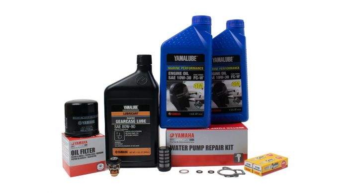 Yamaha 300 Hour Service Maintenance Kit - Yamalube 10W-30 - F25A and F