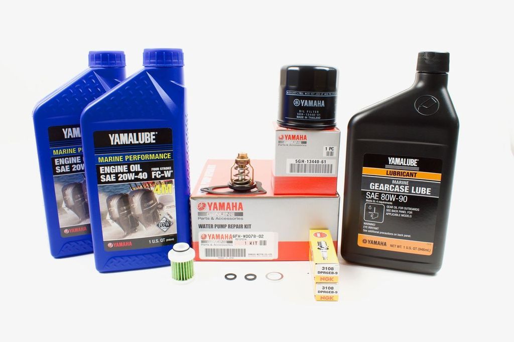 Yamaha 300 Hour Service Maintenance Kit - Yamalube 20W-40 - F25C T25C - 2016-Current