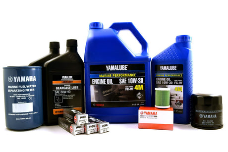 Yamaha 100 Hour Service Maintenance Kit - Yamalube 10W-30 - F175 F200 2.8L - All Models - Contains Replacement Sku