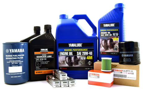 Yamaha 100 Hour Service Maintenance Kit with Cooling - Yamalube 20W-40 - F175 F200 2.8L - All Models